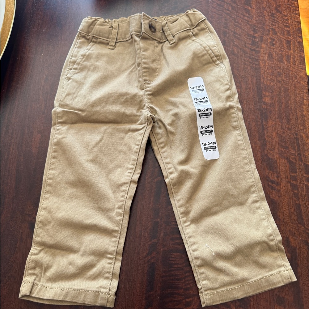Children’s place khaki pants size 18-24m nwt smoke free pet free home